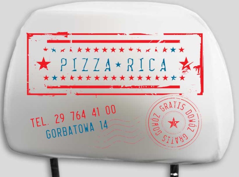 Personalizowany Pokrowiec na Zagłówek Samochodowy z Własnym Nadrukiem