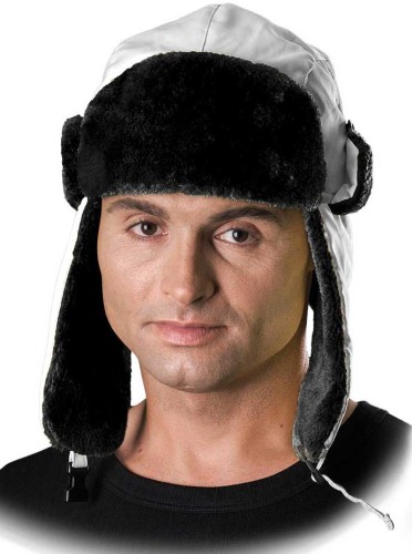 Czapka uszanka ocieplana black-white Czoextreme