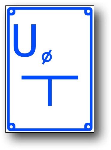 TODW-6 ZNAK U tabliczka orientacyjna PRZYŁ. UZIOMU