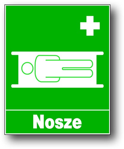 NOSZE - ZNAK TABLICA INFORMACYJNA medyczna PCV 230x280 - sztywny