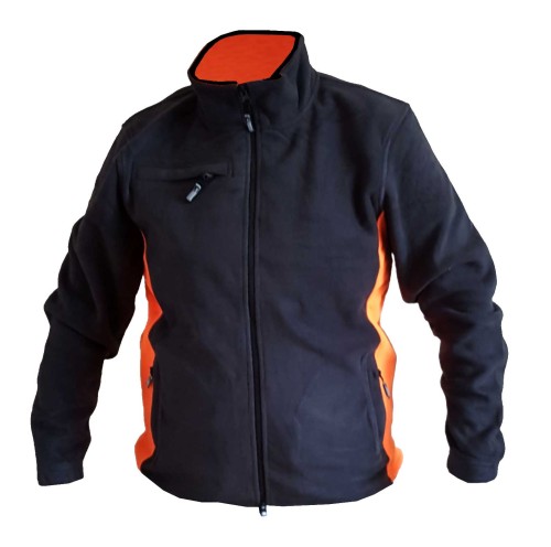 Bluza polarowa M robocza CONSUL polar miękka ciepła suwak ciemna 300g