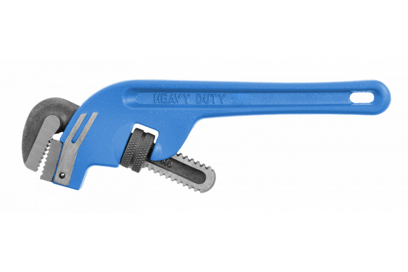 Kup klucz do rur Stillson odgięty 350 mm. Solidna konstrukcja z żeliwa, idealna do prac hydraulicznych i montażowych. Ergonomiczna budowa zapewniająca łatwy dostęp do trudno dostępnych miejsc.