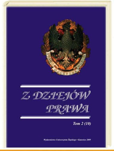 Z DZIEJÓW PRAWA TOM 2 (10) - PRAWO RZECZOWE ...