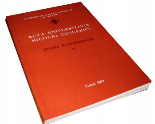 Studia Rosjoznawcze IV - ROSYJSKA TRANSFORMACJA