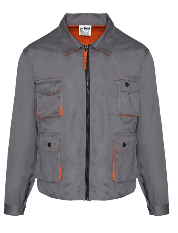 bluza robocza, CONSUL, jasnoszara, liczne kieszenie, rozmiar 170A, odzież ochronna
