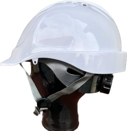 Kask hełm roboczy THOR PRZEMYSŁOWY 4-pkt biały WHITE wysokościowy wentylowany