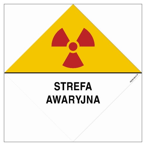 KA009 Znak ostrzegawczy do oznakowania strefy awaryjnej