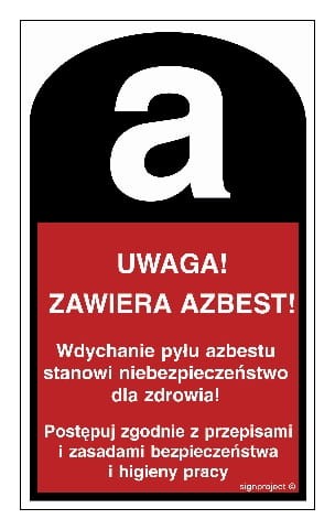 LC003 Uwaga! Zawiera azbest 