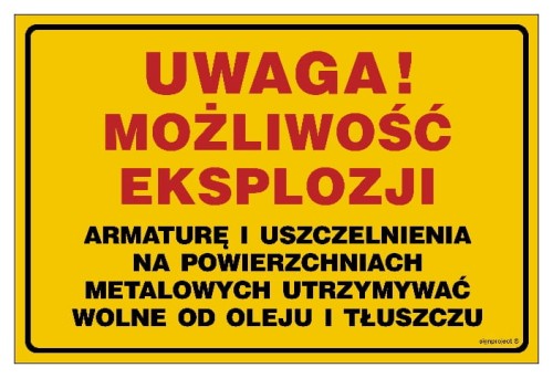 JD054 Uwaga!Możliwość eksplozji