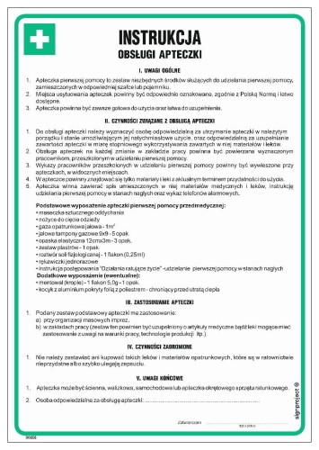 DD005 Instrukcja obsługi apteczki