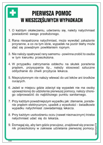 DD002 Pierwsza pomoc w nieszczęśliwych wypadkach