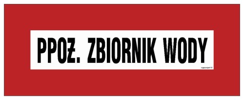 BC101 PPOŻ. zbiornik wody