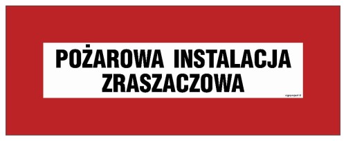 BC122 Pożarowa instalacja zraszaczowa