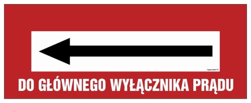 BC130 Do głównego wyłącznika prądu