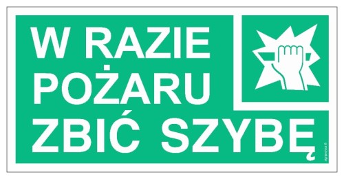 AC040 W razie pożaru zbić szybę