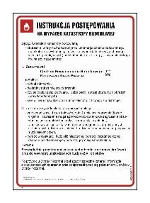 DB021 Instrukcja postępowania na wypadek katastrofy budowlanej