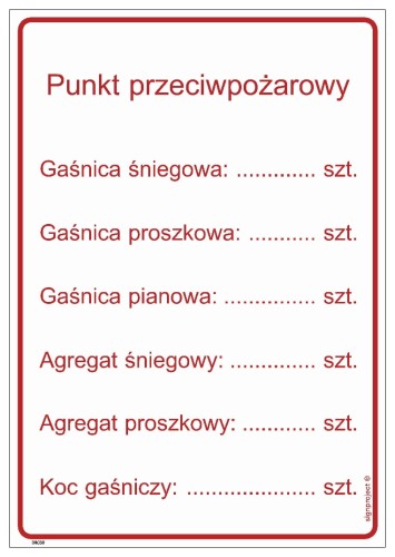 DB031 Punkt przeciwpożarowy