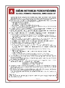 DB023 Ogólna instrukcja przeciwpożarowa dla szkół