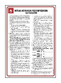 DB026 Ogólna instrukcja przeciwpożarowa dla magazynu