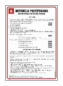 DB003 Instrukcja postępowania w przypadku powstania pożaru