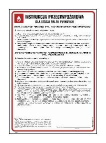 DB006 Instrukcja przeciwpożarowa dla stacji paliw płynnych