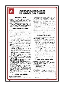 DB034 Instrukcja przeciwpożarowa dla magazynu paliw płynnych