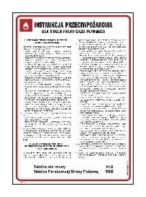 DB032 Instrukcja ppoż. dla stacji paliw gazu płynnego