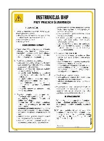 IAC13 Instrukcja BHP przy pracach ślusarskich