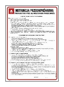 DB016 Instrukcja przeciwpożarowa - profilaktyka ppoż, dla wszystkich pracowników
