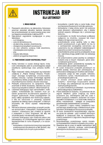 IAA31 Instrukcja BHP dla listonosza