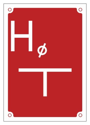 Tablica H orientacyjna dla hydrantu