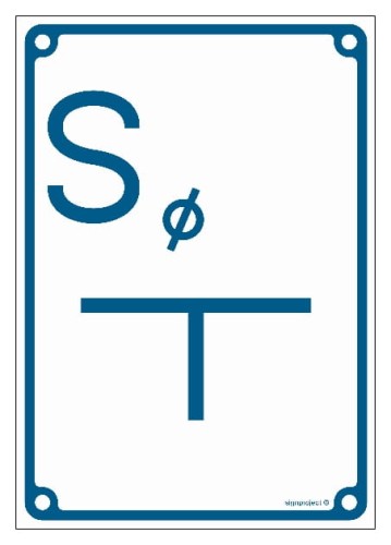 JB004 Tablica orientacyjna dla zasuwy odwadniającej (spust)