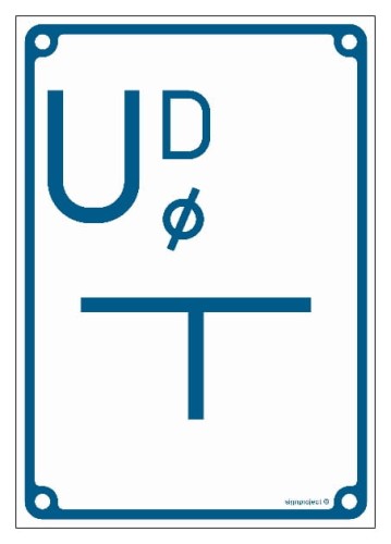JB008 Tablica orientacyjna przyłączenia przewodów od stacji drenażowej