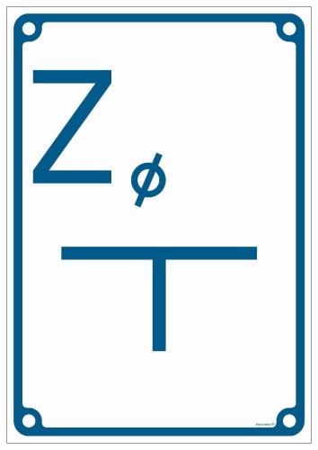 Z - Tablica orientacyjna WODOCIĄGOWA zasuwy
