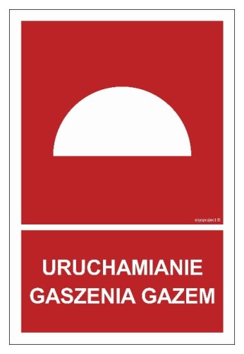 Uruchamianie gaszenia gazem 