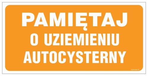 SB011 Pamiętaj o uziemieniu autocysterny