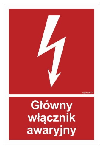 BC035 Główny włącznik awaryjny