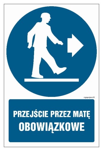 GL033 Przejście przez matę obowiązkowe 