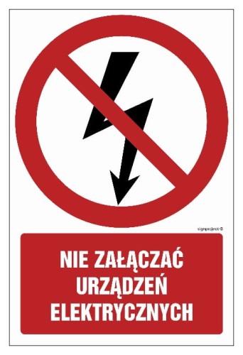 GC019 Nie załączać urządzeń elektrycznych