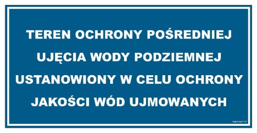 JD037 Teren ochrony pośredniej ujecia wody podziemnej