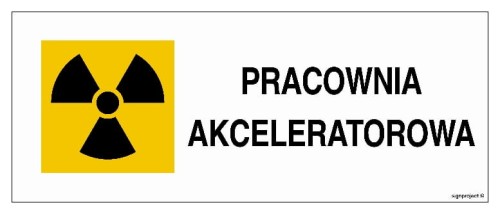 KA017 Znak ostrzegawczy do oznakowania pracowni akceleratorowej