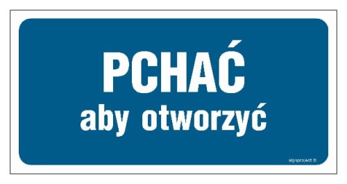 PA394 Pchać aby otworzyć