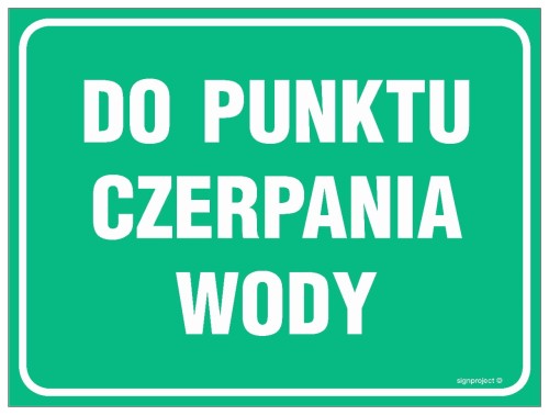 OB014 Do punktu czerpania wody