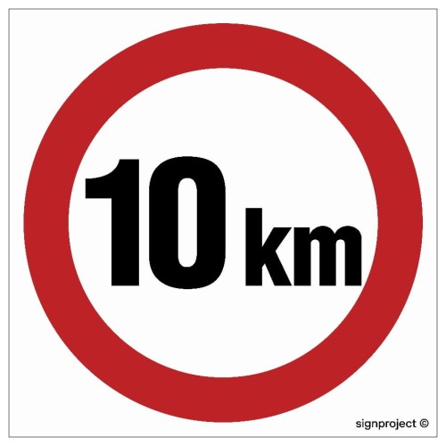 SA006 Ograniczenie prędkości 10 km