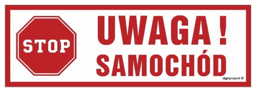 Uwaga samochód 