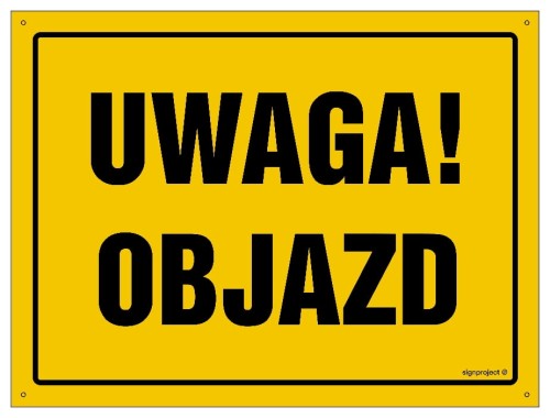 OA002 Uwaga! Objazd