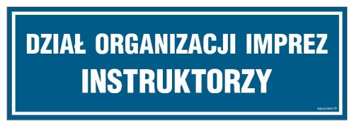 PA041 Dział organizacji imprez Instruktorzy
