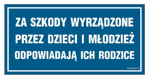 ND050 Za szkody wyrządzone przez dzieci i młodzież odpowiadają ich rodzice
