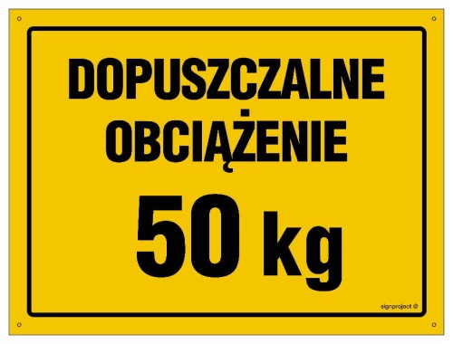 OA148 Dopuszczalne obciążenie 50 kg
