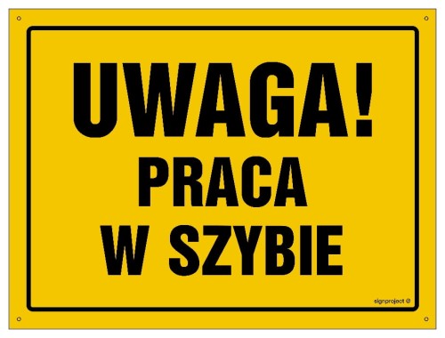 OA061 Uwaga! Praca w szybie